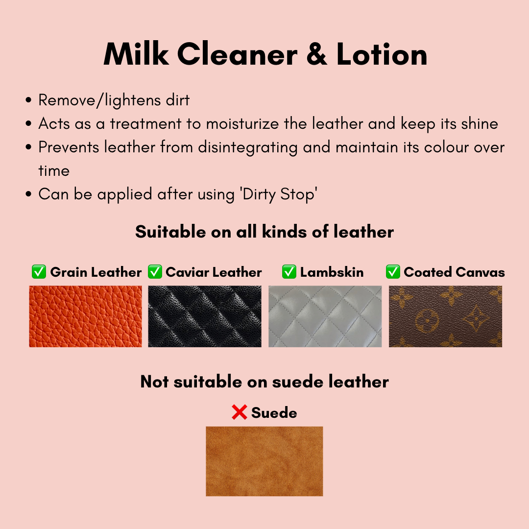 Milk Cleaner and Lotion by Luxury Bags Spa