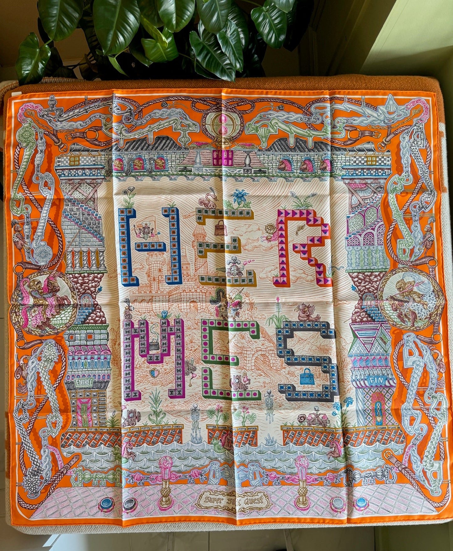 Hermès 90cm Silk Scarf