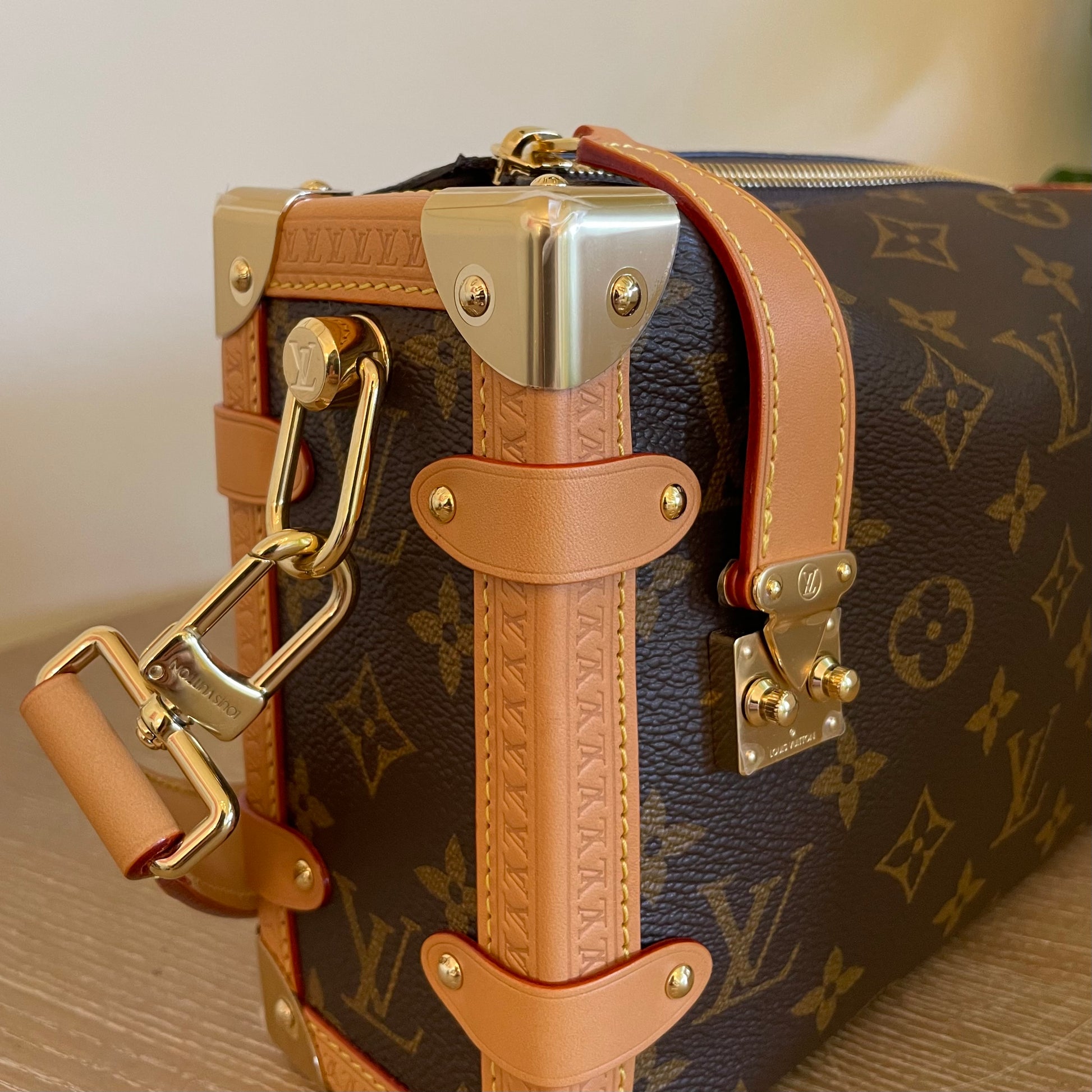Louis Vuitton Monogram Side Trunk - Brown Crossbody Bags, Handbags